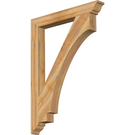 Ekena Millwork Imperial Traditional Rough Sawn Bracket, Western Red Cedar, 4"W x 34"D x 46"H BKT04X34X46IMP01RWR